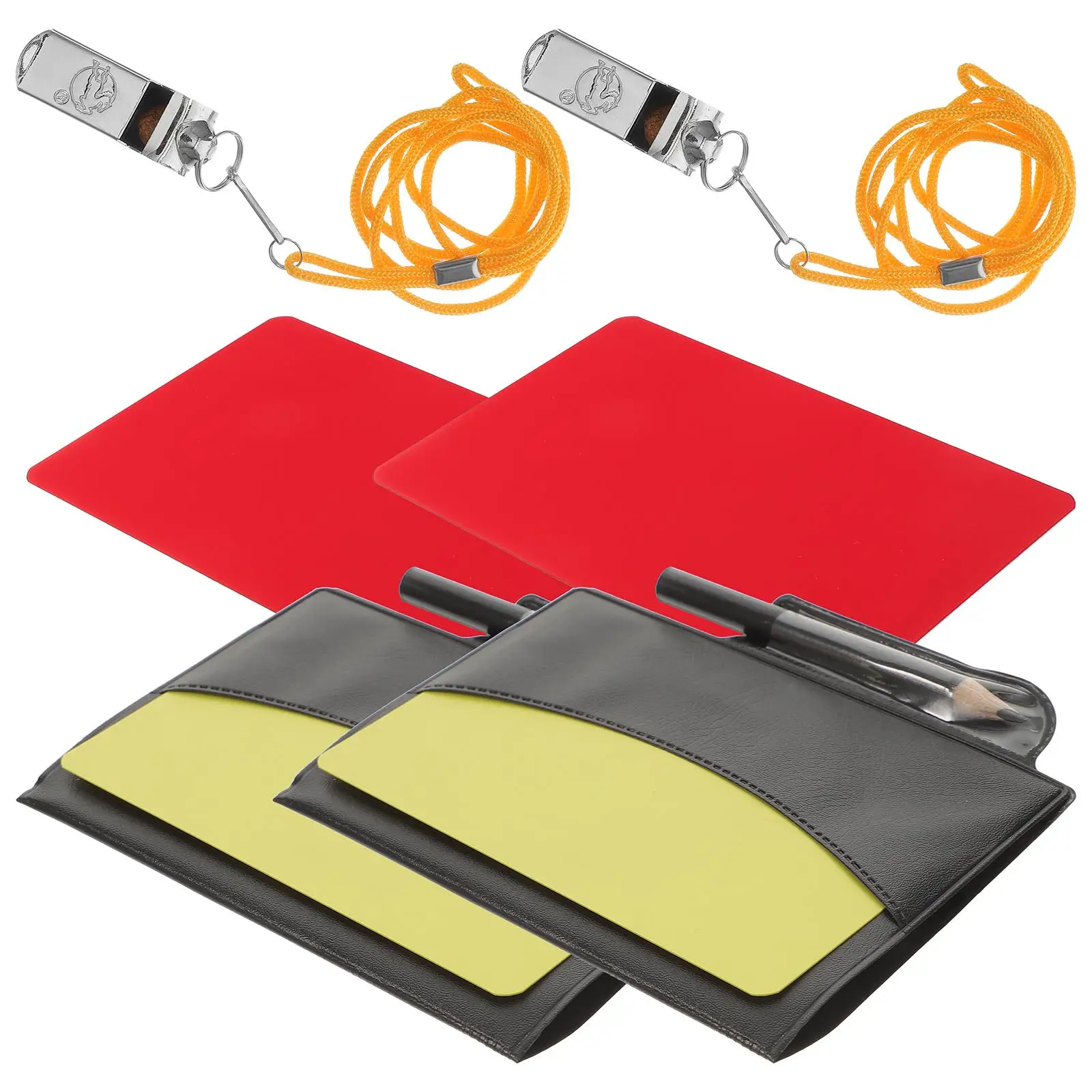 Soccer Referee Gear Red and Yellow Cards Kit Referees Accessories Penalty Uniform
Soccer Referee Gear Red and Yellow Cards Kit Referees Accessories Penalty Uniform