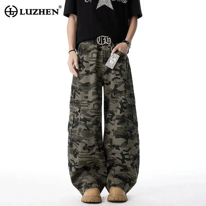 LUZHEN 2026 New Original High Quality Camouflage Printed Loose Straight Casual Pants Men's Trendy Handsome Male Trousers JY7273
LUZHEN 2026 New Original High Quality Camouflage Printed Loose Straight Casual Pants Men's Trendy Handsome Male Trousers JY7273
