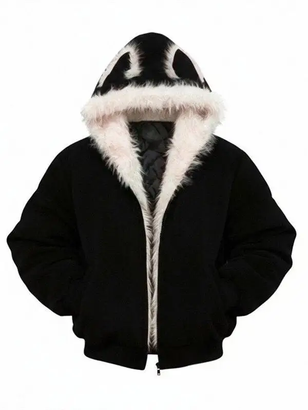 Thiened Fce Hooded Ear Collar Jaet ex Winter New Sle Cotton Clothes Warmth Polyester Fiber Zipper Closure Pu...
Thiened Fce Hooded Ear Collar Jaet ex Winter New Sle Cotton Clothes Warmth Polyester Fiber Zipper Closure Pu...