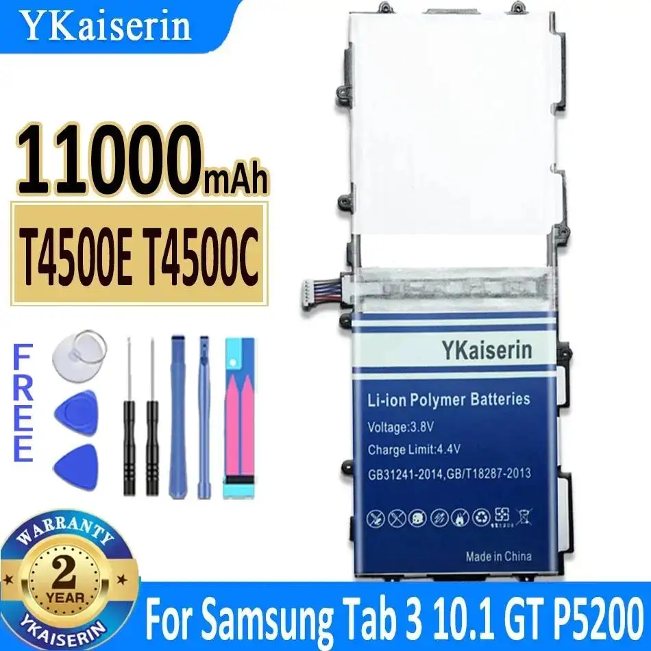 Tablet Battery High-Efficiency T4500E T4500C 11000mAh For Samsung Galaxy Tab 3 10.1 GT P5200 P5210 P5220 P5213
Tablet Battery High-Efficiency T4500E T4500C 11000mAh For Samsung Galaxy Tab 3 10.1 GT P5200 P5210 P5220 P5213