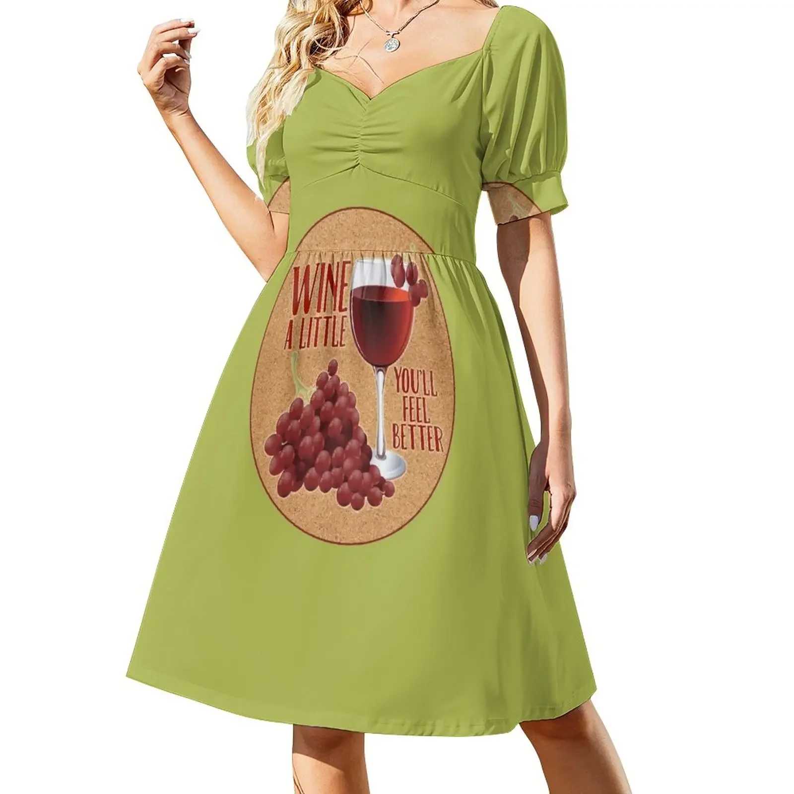 Wine Lovers Wine a little you'll feel better grapes wineglass design Short-Sleeved Dress cocktail dresses dresses for woman 2025
Wine Lovers Wine a little you'll feel better grapes wineglass design Short-Sleeved Dress cocktail dresses dresses for woman 2025