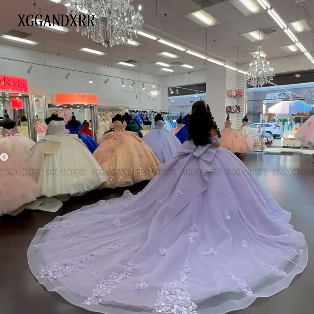 Customized Light Purple Quinceanera Dress 2025 3D Floral Vestido De 15 Quinceañera Ball Gown Lace Lilac Sweet 16 Dress Big Train
Customized Light Purple Quinceanera Dress 2025 3D Floral Vestido De 15 Quinceañera Ball Gown Lace Lilac Sweet 16 Dress Big Train