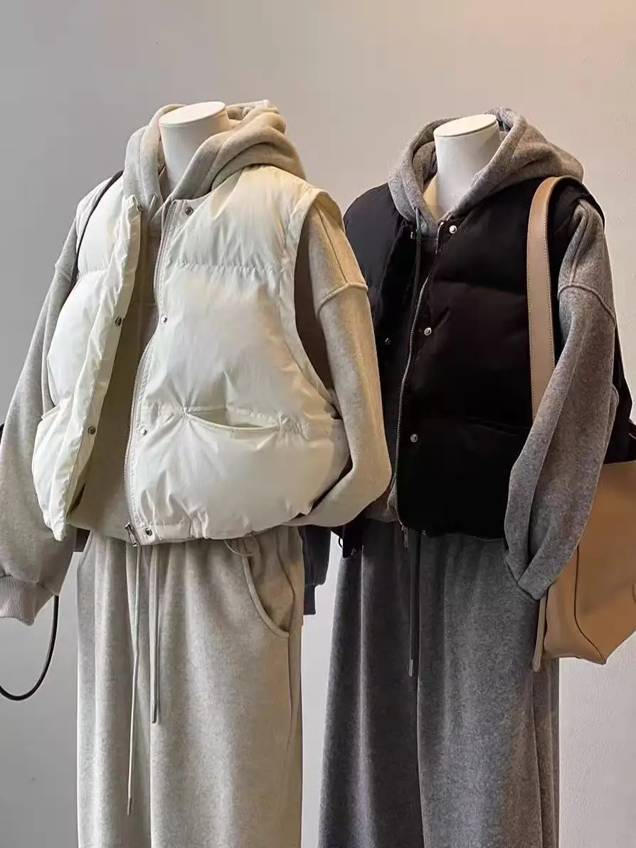 Autumn Winter Cotton Puffer Vest For Women High Waisted Sleeveless Jacket Round Neck Commute Fashion Coat
Autumn Winter Cotton Puffer Vest For Women High Waisted Sleeveless Jacket Round Neck Commute Fashion Coat