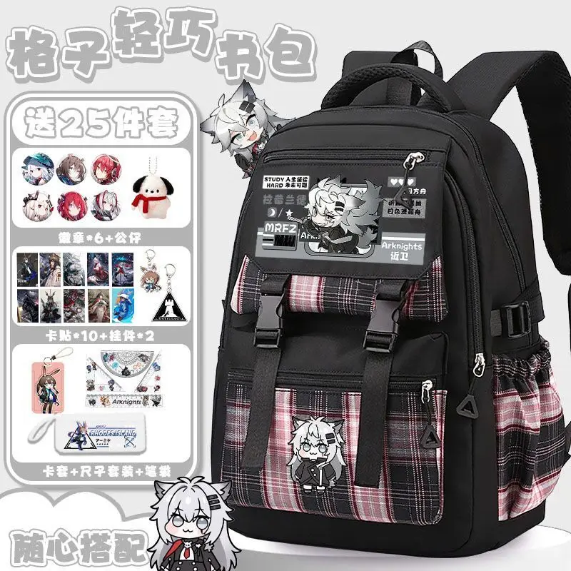 Arknights New For Men And Women, Large Capacity, Spine Protection, Anime Game, Versatile Student Plaid Backpack A
Arknights New For Men And Women, Large Capacity, Spine Protection, Anime Game, Versatile Student Plaid Backpack A