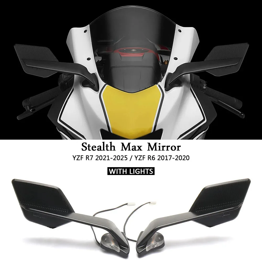 YZF-R7 YZFR7 YZF R7 2021-2025 зеркала заднего вида новые с указателями поворота светодиодные аксессуары для мотоциклов для YAMAHA YZF R6 2017-2020
YZF-R7 YZFR7 YZF R7 2021-2025 зеркала заднего вида новые с указателями поворота светодиодные аксессуары для мотоциклов для YAMAHA YZF R6 2017-2020