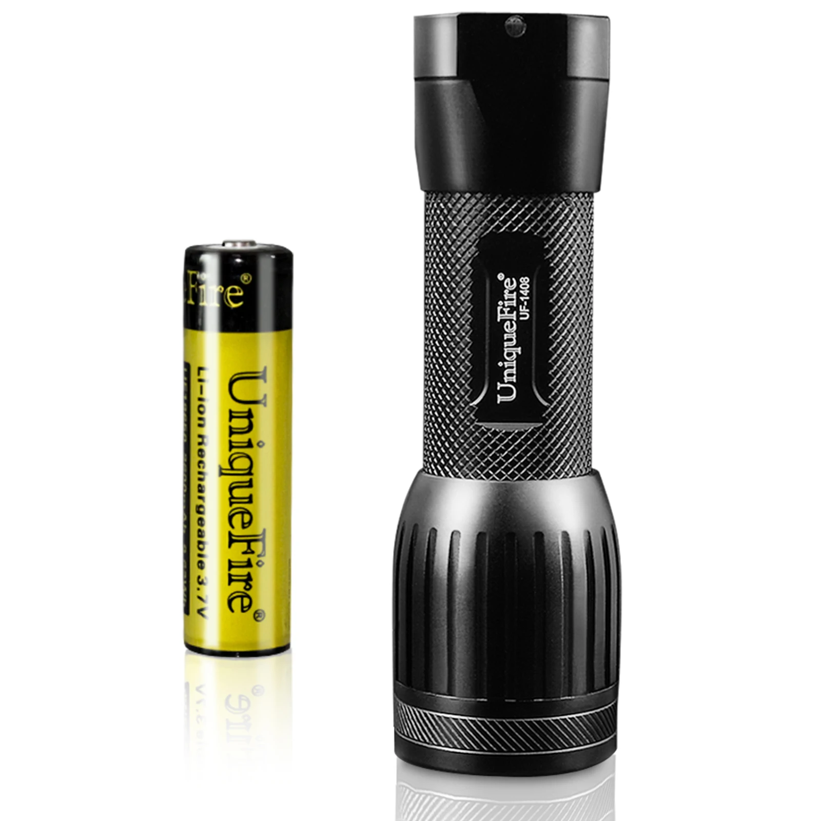 UniqueFire 1408 UV 365nm Flashlight+18650 Battery Ultraviolet Inspection Torch Pet Urine Stains Fluorescent Detector Scorpion
UniqueFire 1408 UV 365nm Flashlight+18650 Battery Ultraviolet Inspection Torch Pet Urine Stains Fluorescent Detector Scorpion