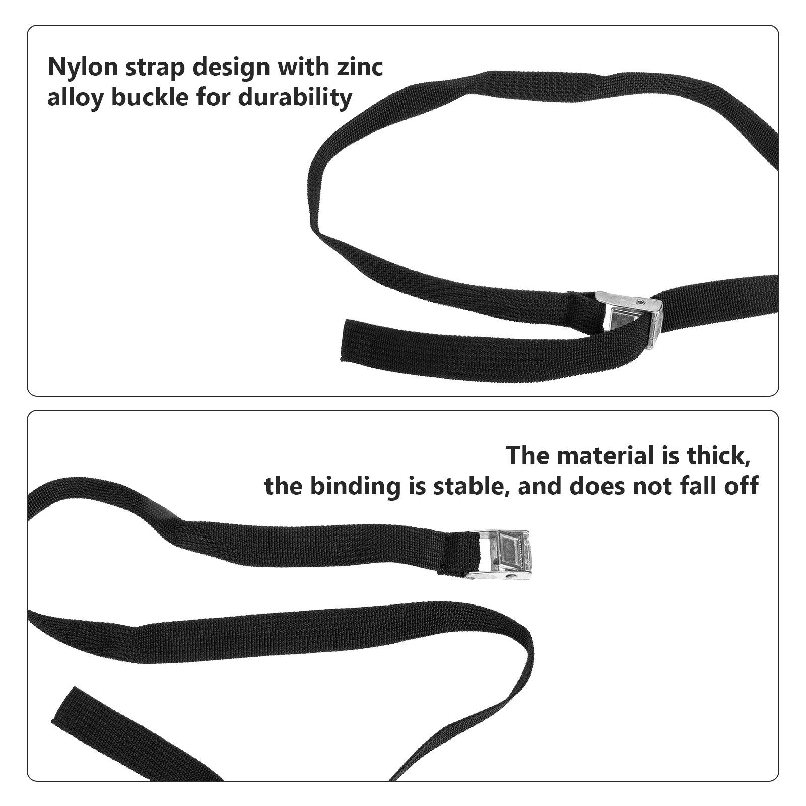2pcs Tie Down Straps Roof Cargo Straps Zinc Alloy Buckles Thick Nylon for Surfboard Kayak Luggage Secure Fixing Travel Bundling
2pcs Tie Down Straps Roof Cargo Straps Zinc Alloy Buckles Thick Nylon for Surfboard Kayak Luggage Secure Fixing Travel Bundling