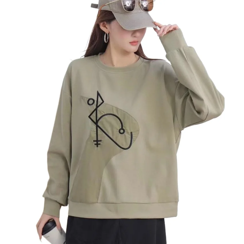 Autumn Women cotton sweatshirts Loose Casual Long Sleeve Round Neck Sweatshirt
Autumn Women cotton sweatshirts Loose Casual Long Sleeve Round Neck Sweatshirt