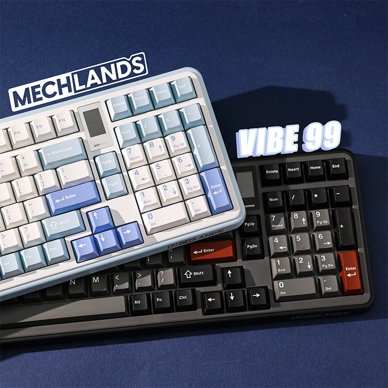 MechLands Vibe99 98% Gasket Mounted Hot Swappable Three-Mode Connectivity Mechanical Keyboard Mechanical Keyboard Base
MechLands Vibe99 98% Gasket Mounted Hot Swappable Three-Mode Connectivity Mechanical Keyboard Mechanical Keyboard Base