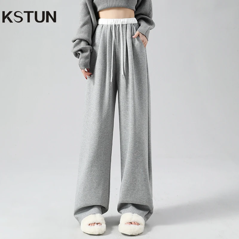 KSTUN 2025 Spring New Casual Pants Women Draggy Pants High Waist Wide Leg Loose Fit Jogging Womens Clothing Full Length Trousers
KSTUN 2025 Spring New Casual Pants Women Draggy Pants High Waist Wide Leg Loose Fit Jogging Womens Clothing Full Length Trousers