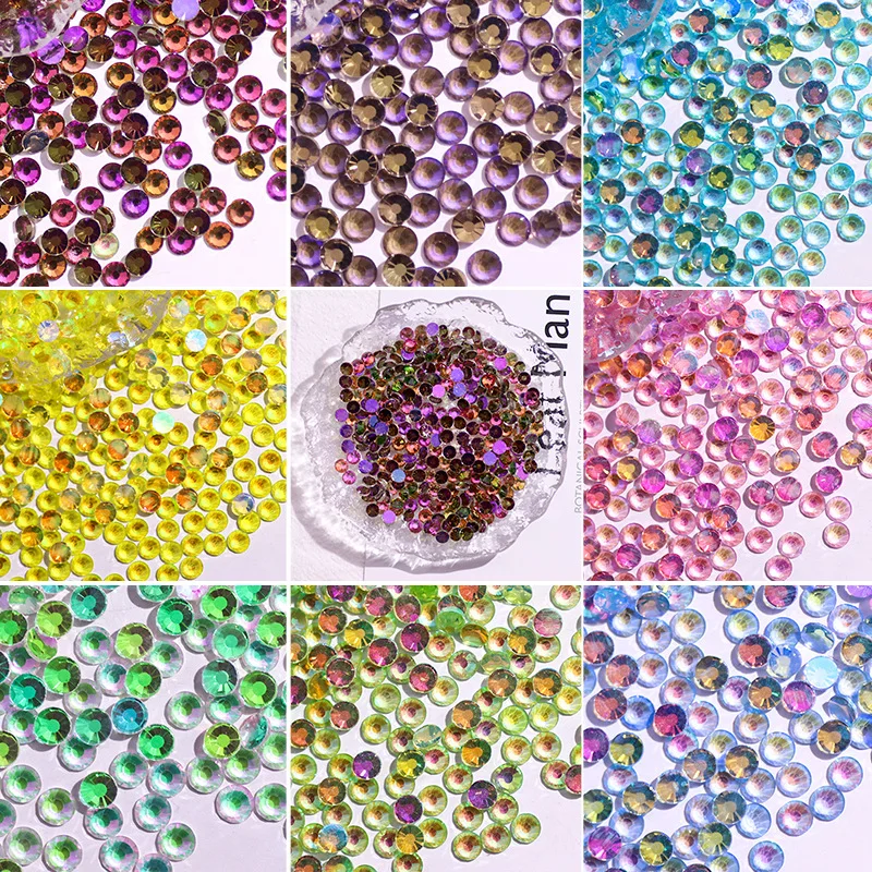 round aurora flat bottom diamond glass crystal Rhinestones fantasy color nail art diamond DIY nail sticker diamond 
round aurora flat bottom diamond glass crystal Rhinestones fantasy color nail art diamond DIY nail sticker diamond