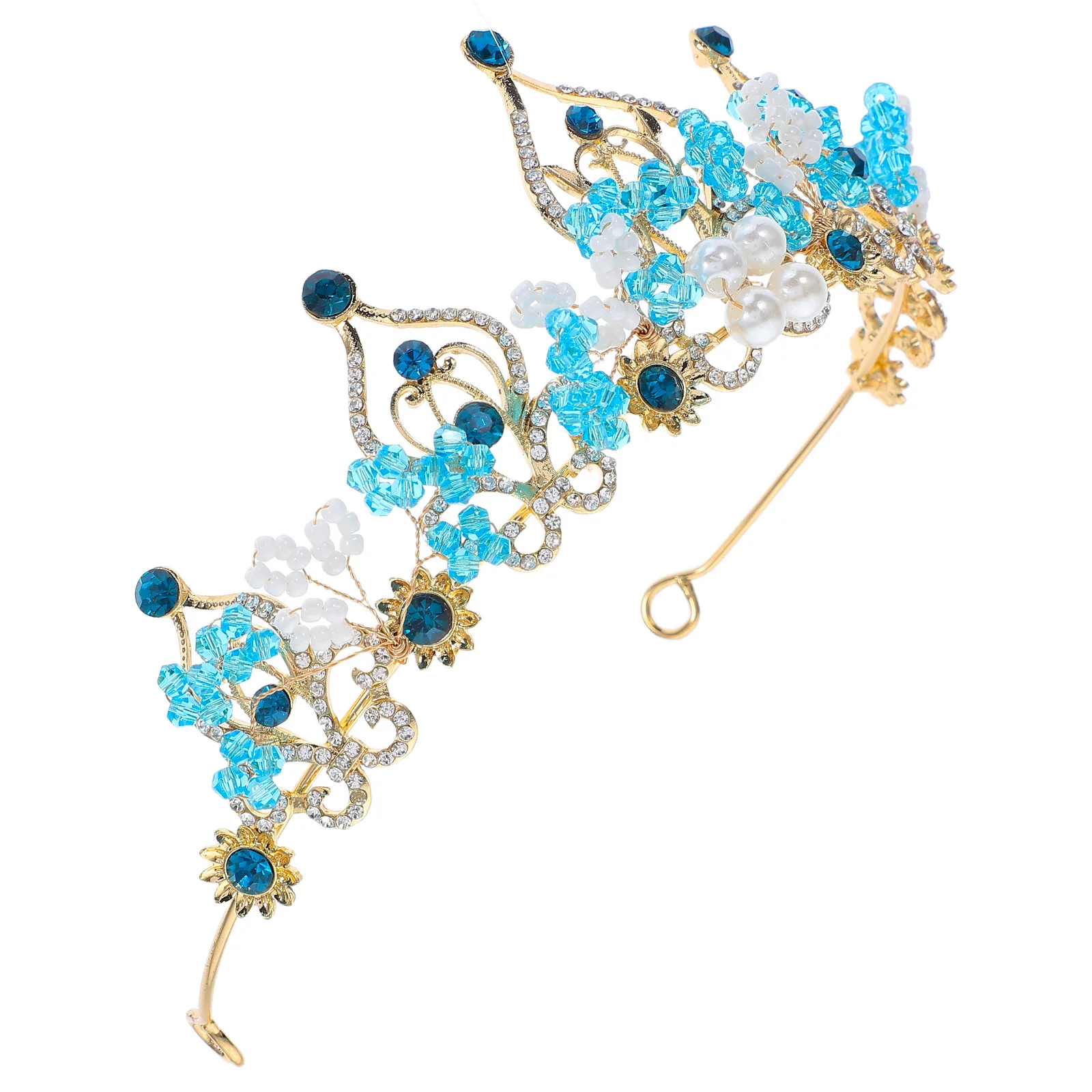 Bridal Tiara Crown Rhinestone Crystal Hair Accessory For Wedding Party Prom Banquet Women Girls Blue Headpiece
Bridal Tiara Crown Rhinestone Crystal Hair Accessory For Wedding Party Prom Banquet Women Girls Blue Headpiece