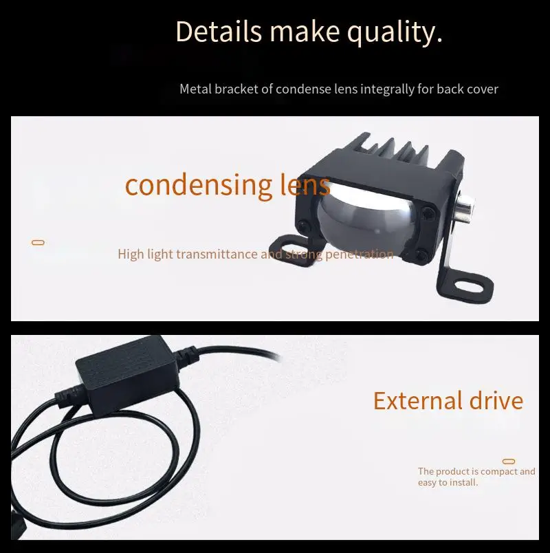 3000K 6000K LED Mini Laser Headlight Dual Lens Car Grille Hidden Spot Light 12V 4W
3000K 6000K LED Mini Laser Headlight Dual Lens Car Grille Hidden Spot Light 12V 4W