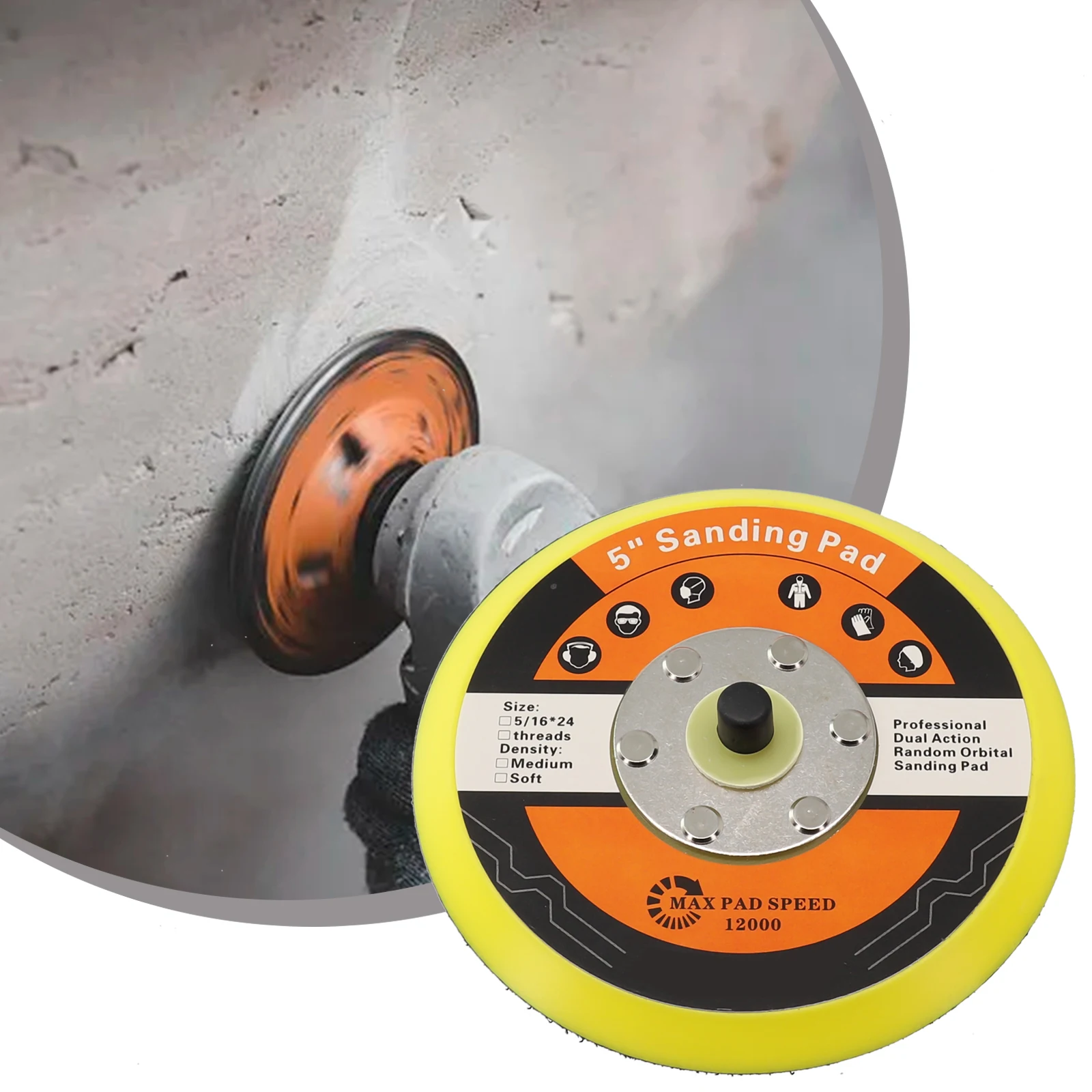 5Inch /125mm Sanding Pad DA Polish Backing Plate Sander Backing Pad Power Tool Accessories For Polishing & Grinding
5Inch /125mm Sanding Pad DA Polish Backing Plate Sander Backing Pad Power Tool Accessories For Polishing & Grinding
