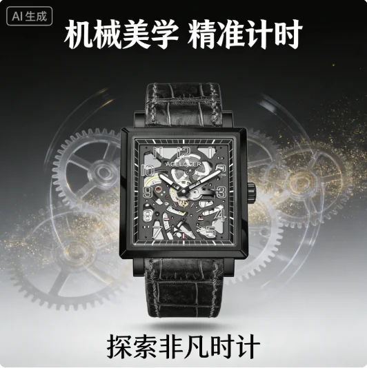 Customized Original Codex Men's Square Niche Hollow Mechanical Watch for Boyfriend Gift
Customized Original Codex Men's Square Niche Hollow Mechanical Watch for Boyfriend Gift