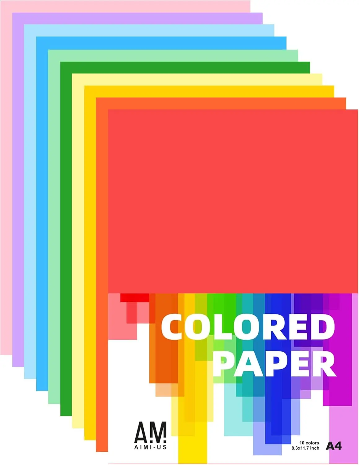 A4 Construction Paper Bulk Pack, 100 Sheets Assorted Colors for School Supplies, Arts Crafts Painting Drawing Classroom Projects
A4 Construction Paper Bulk Pack, 100 Sheets Assorted Colors for School Supplies, Arts Crafts Painting Drawing Classroom Projects