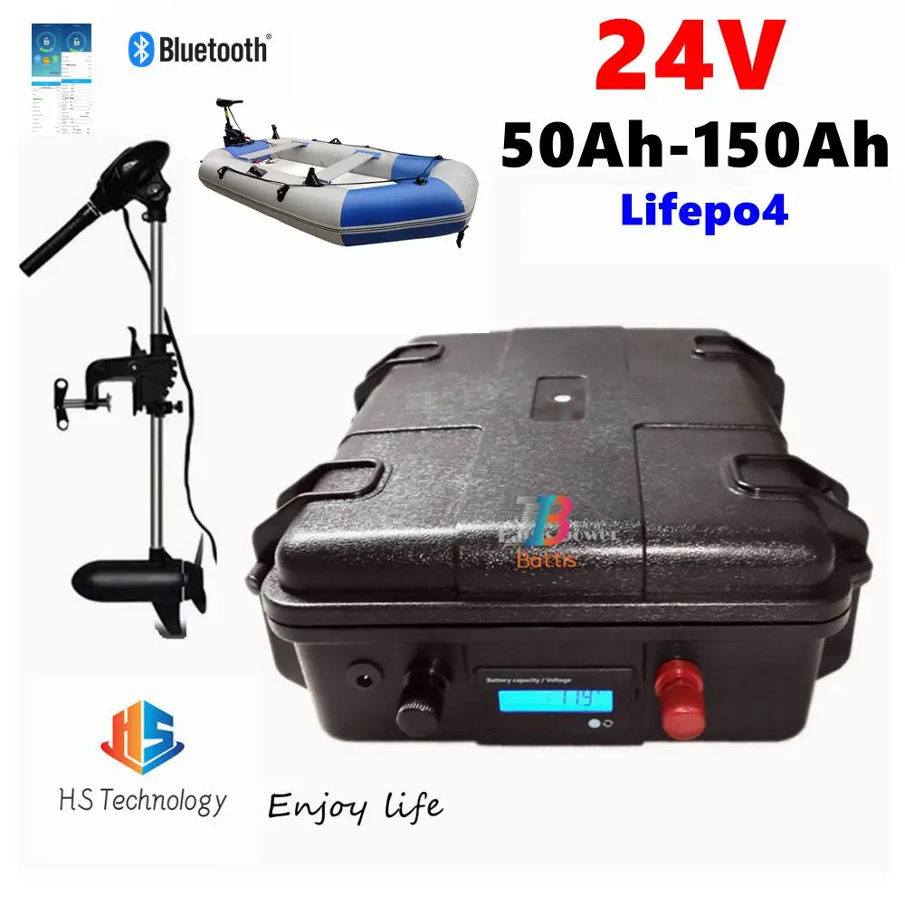 HS 24V 50Ah 60Ah 80Ah 100Ah 130Ah 150Ah Lifepo4 battery BMS 8S for trolling motor solar system Camper+10A Charger
HS 24V 50Ah 60Ah 80Ah 100Ah 130Ah 150Ah Lifepo4 battery BMS 8S for trolling motor solar system Camper+10A Charger