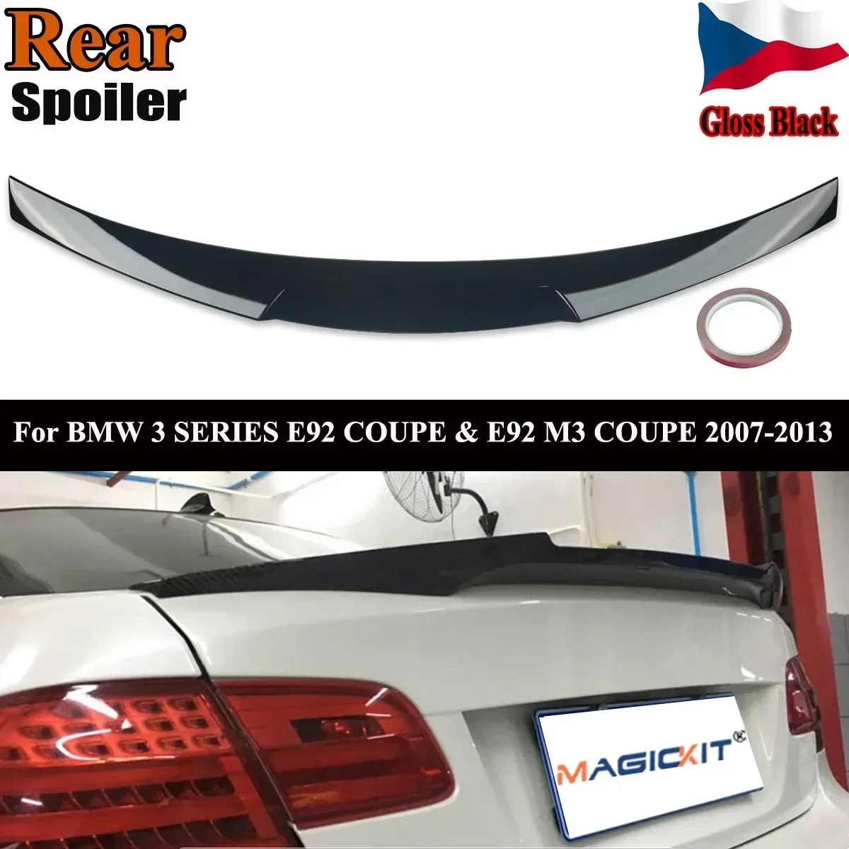 MagicKit FOR 07-13 BMW E92 M3 2DR COUPE M4 STYLE TRUNK SPOILER WING BLACK PAINTED
MagicKit FOR 07-13 BMW E92 M3 2DR COUPE M4 STYLE TRUNK SPOILER WING BLACK PAINTED