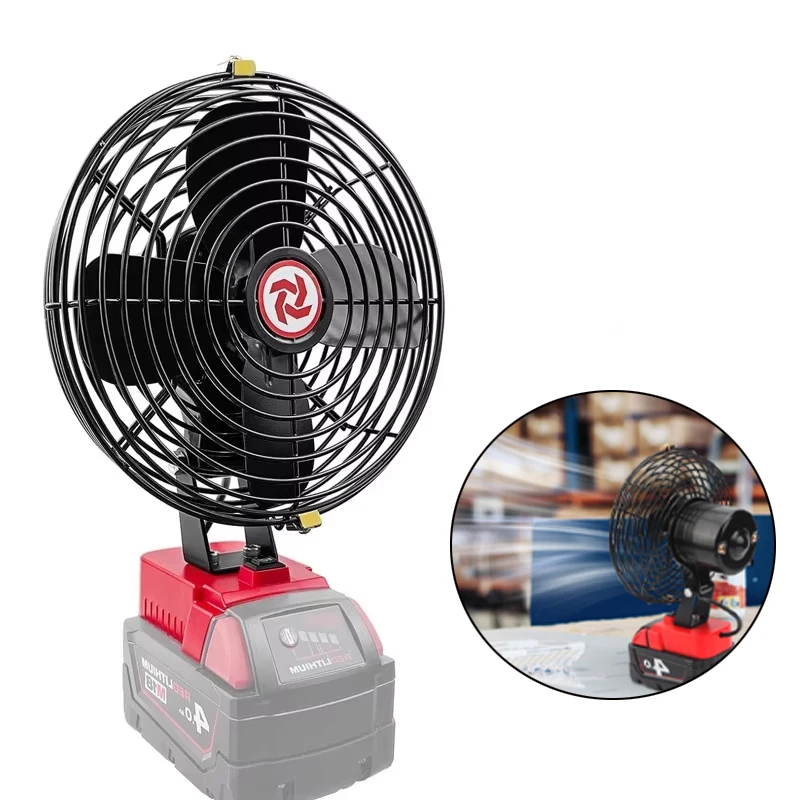 for Milwaukee 18V Lithium Battery Portable Cordless Fan for Construction Site Workshop Outdoor Camping Travel Adjustable speed
for Milwaukee 18V Lithium Battery Portable Cordless Fan for Construction Site Workshop Outdoor Camping Travel Adjustable speed