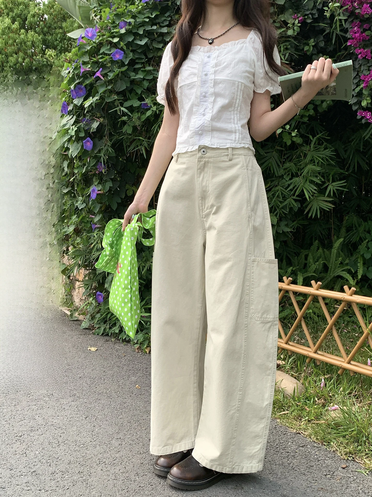 Holliii Korean Style Casual Versatile Wide Leg Pants High Waist Cargo Style Long Trousers Women's Summer New Arrival
Holliii Korean Style Casual Versatile Wide Leg Pants High Waist Cargo Style Long Trousers Women's Summer New Arrival