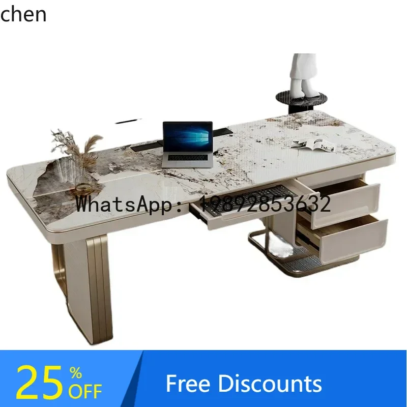 LYY . Modern simple rock slab office desk and chair computer desk study desk
LYY . Modern simple rock slab office desk and chair computer desk study desk