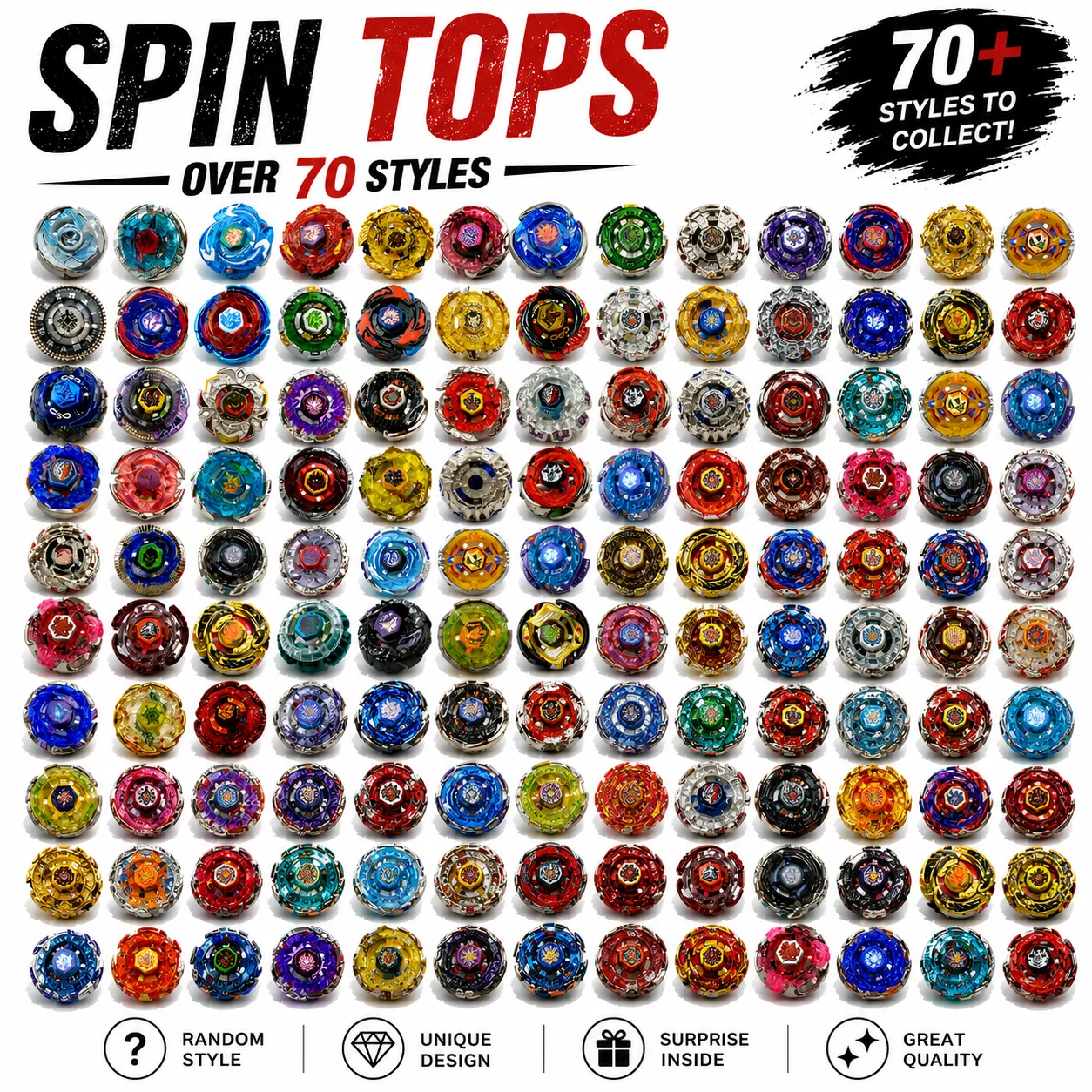 1 piece of gyro random style Interactive Battle Top Toy Competition Toy Birthday Gift Surprise gift
1 piece of gyro random style Interactive Battle Top Toy Competition Toy Birthday Gift Surprise gift