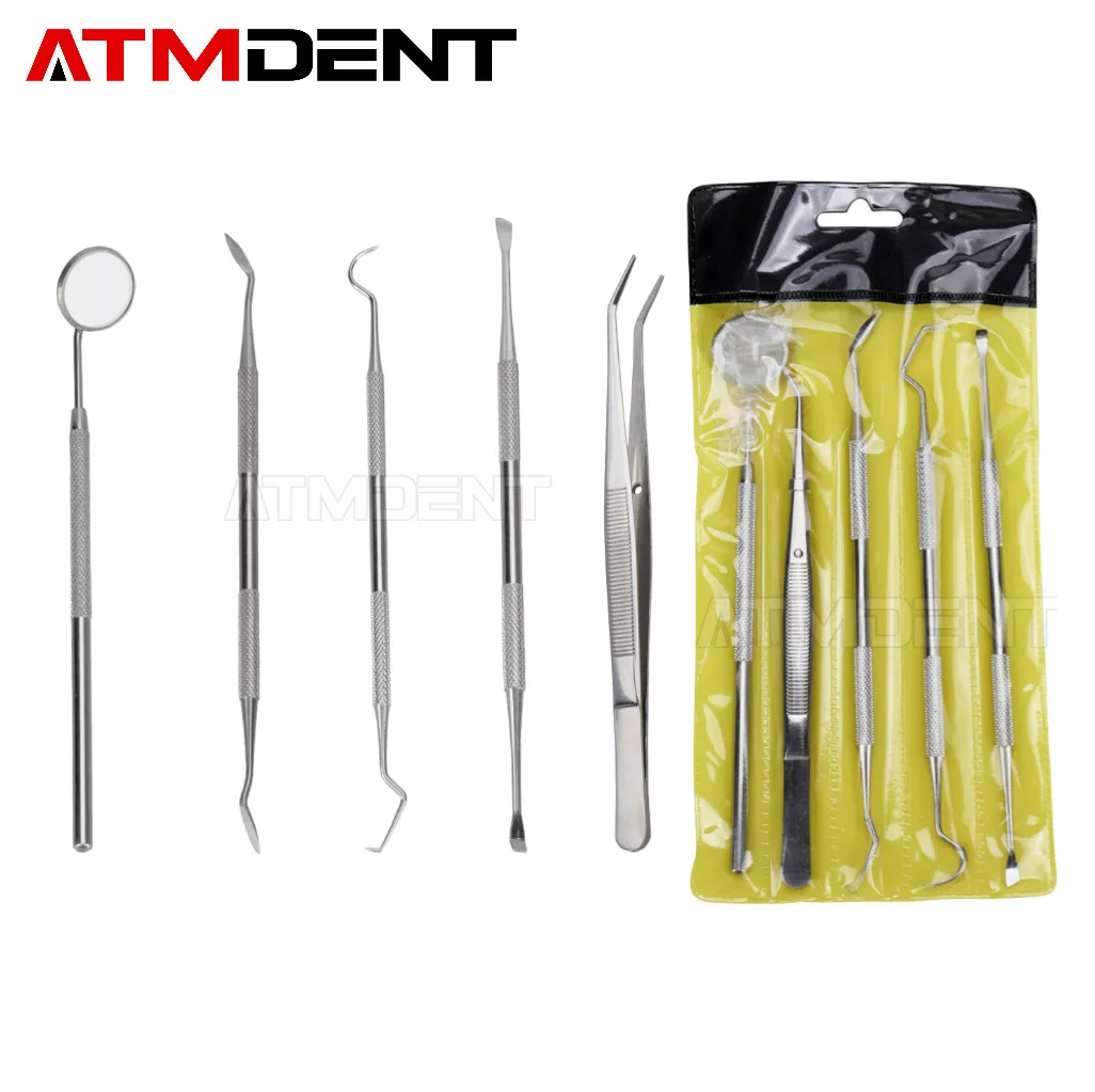 3Pcs Dental Mouth Mirror Stainless Steel Tweezers Elbow Probe Tooth Cleaner Dental Instrument Dentist Kit
3Pcs Dental Mouth Mirror Stainless Steel Tweezers Elbow Probe Tooth Cleaner Dental Instrument Dentist Kit