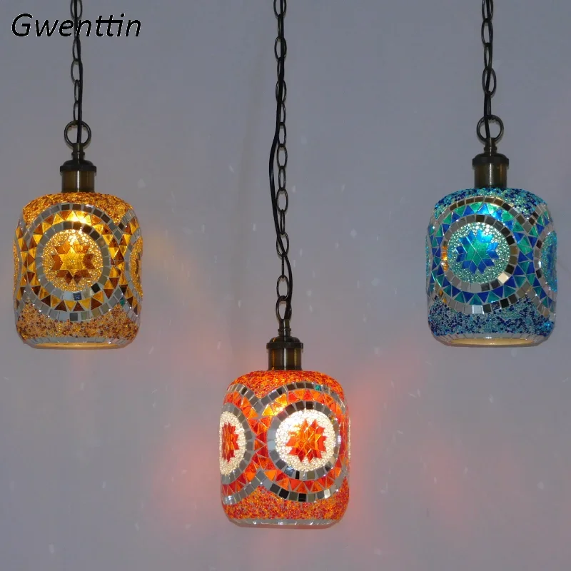 Vintage Bohemian Chandeliers Ceiling Home Decor Stained Glass Lighting Fixtures Living Room Pendant Light Bedroom Hanging Lamp
Vintage Bohemian Chandeliers Ceiling Home Decor Stained Glass Lighting Fixtures Living Room Pendant Light Bedroom Hanging Lamp