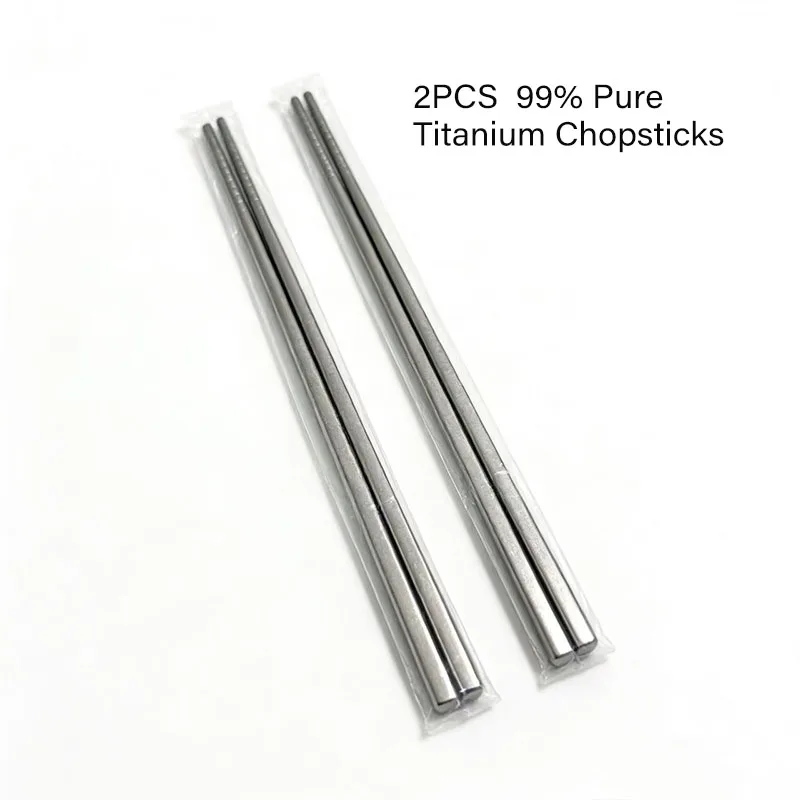 2 Pairs Pure Titanium Chopsticks Lightweight Portable Dishwasher-safe Durable Titanium Tableware Perfect for Camping Picnic Use
2 Pairs Pure Titanium Chopsticks Lightweight Portable Dishwasher-safe Durable Titanium Tableware Perfect for Camping Picnic Use
