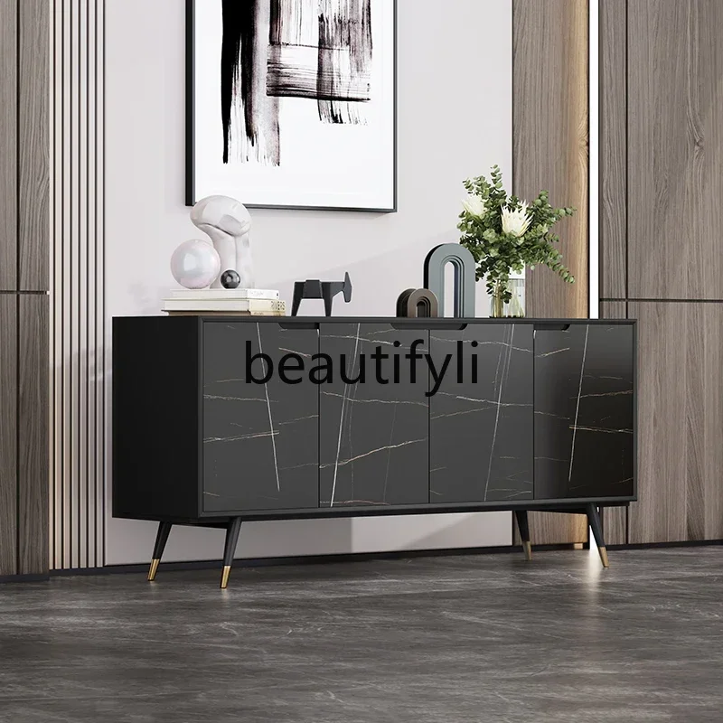 02 Italian light luxury dining side cabinet solid wood modern simple living room high-end, home rock slab locker
02 Italian light luxury dining side cabinet solid wood modern simple living room high-end, home rock slab locker