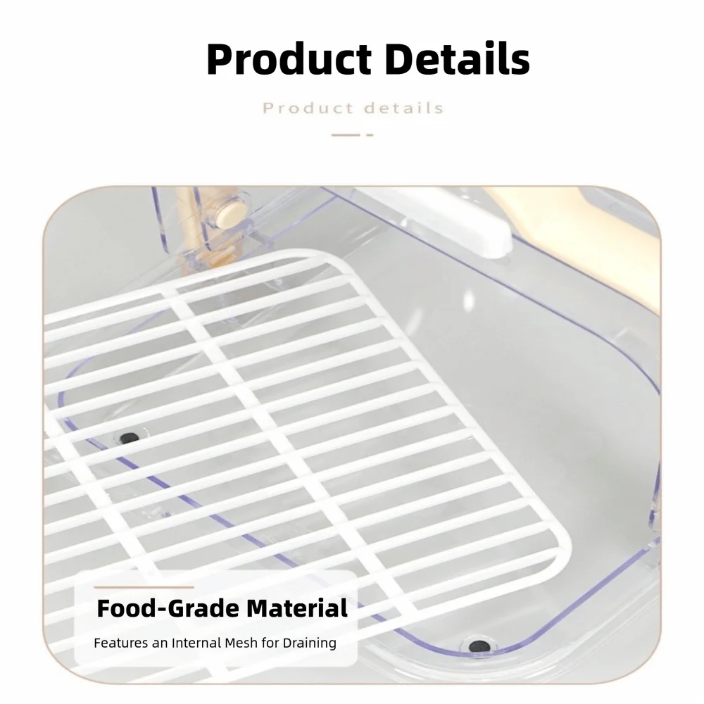 Высокое качество с ручкой, ящик для хранения, прочный дизайн, стеллаж для слива, портативный многоразовый герметичный контейнер для еды, хранение хлеба
Высокое качество с ручкой, ящик для хранения, прочный дизайн, стеллаж для слива, портативный многоразовый герметичный контейнер для еды, хранение хлеба