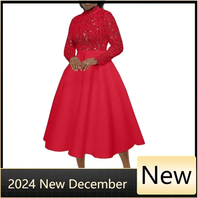 Customized 2025 Elegant African Party Evening Dresses for Women Autumn Long Sleeve Lace Patckwork Long Dress Outfit Dashiki Afri
Customized 2025 Elegant African Party Evening Dresses for Women Autumn Long Sleeve Lace Patckwork Long Dress Outfit Dashiki Afri