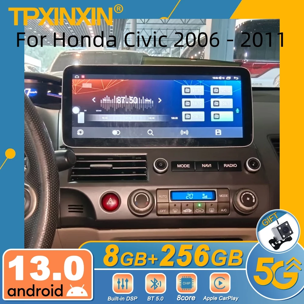 For Honda Civic 2006 - 2011 Android Car Radio 2 Din Autoradio Stereo Receiver GPS Navigator Multimedia Player GPS Navi Head Unit
For Honda Civic 2006 - 2011 Android Car Radio 2 Din Autoradio Stereo Receiver GPS Navigator Multimedia Player GPS Navi Head Unit