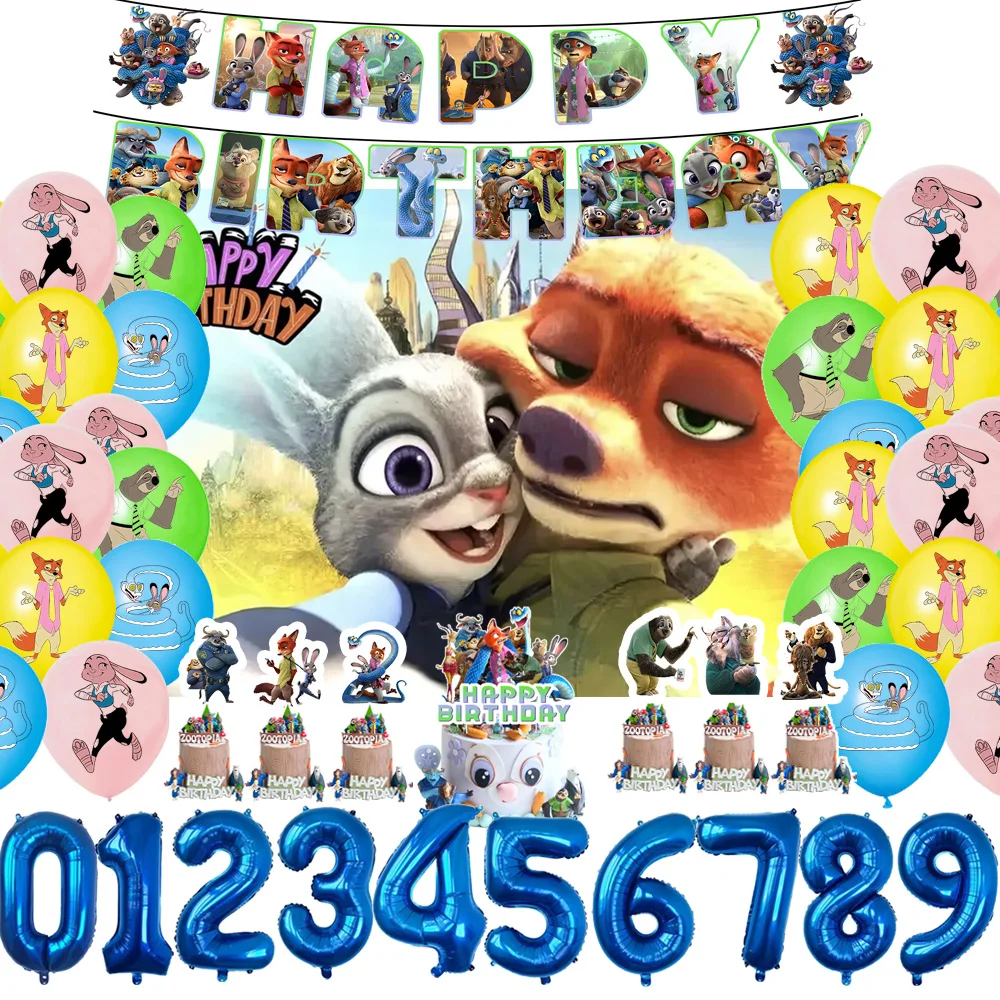 Disney Zootopia Theme Birthday Party Decorations Background Balloons Cake Insert Banner Balloon Baby Shower Supplies Child Gift
Disney Zootopia Theme Birthday Party Decorations Background Balloons Cake Insert Banner Balloon Baby Shower Supplies Child Gift