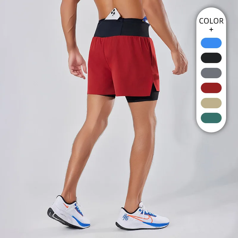 Summer new men's and women's off-road running shorts, outdoor marathon racing shorts, fake two-piece anti glare shorts
Summer new men's and women's off-road running shorts, outdoor marathon racing shorts, fake two-piece anti glare shorts