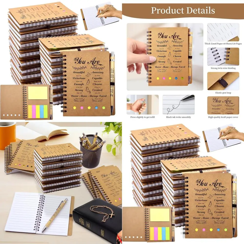100-Piece Christian Prayer Journal Set with Bible Verse Pens and Notebooks - Bulk Church Supplies for Women's Faith
100-Piece Christian Prayer Journal Set with Bible Verse Pens and Notebooks - Bulk Church Supplies for Women's Faith