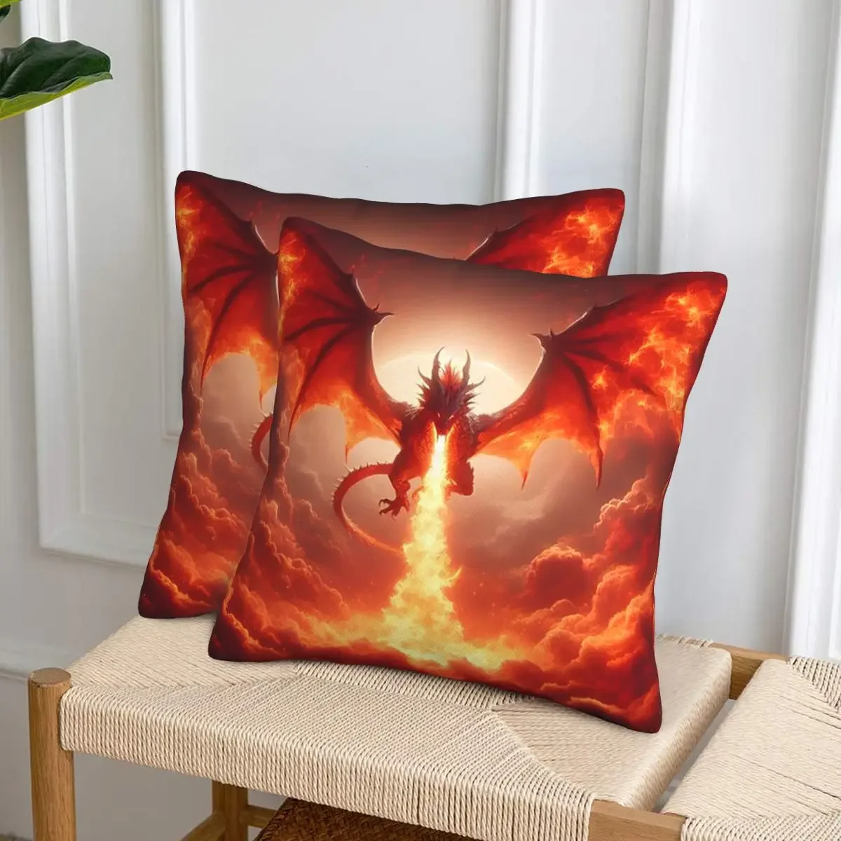 Декоративная наволочка на молнии с изображением дракона в огне, 2 шт., квадратная, для дома и гостиной
Декоративная наволочка на молнии с изображением дракона в огне, 2 шт., квадратная, для дома и гостиной