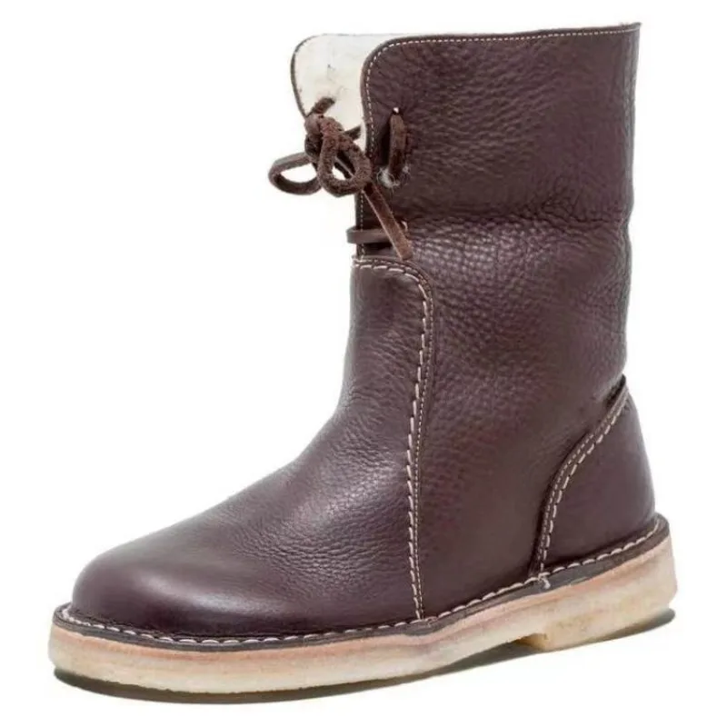 2023 New Shoes for Women Retro Winter Warm Women's Boots High Quality PU Waterproof Non-slip Brown Short Bootszapatos Mujer
2023 New Shoes for Women Retro Winter Warm Women's Boots High Quality PU Waterproof Non-slip Brown Short Bootszapatos Mujer