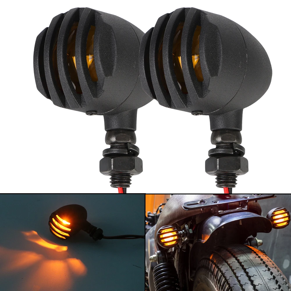 For Honda for Suzuki for Cafe Racer Flasher Motorcycle Retro Fence Blinker Light Indicator 2Pcs Halogen Turn Signal
For Honda for Suzuki for Cafe Racer Flasher Motorcycle Retro Fence Blinker Light Indicator 2Pcs Halogen Turn Signal