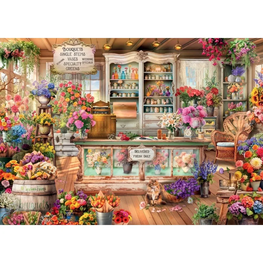 500/1000/1200/2000PCS Puzzles Four Seasons Flower Shop Jigsaw Puzzle Modern Home Decor Suitable for Beginners As A Holiday Gift
500/1000/1200/2000PCS Puzzles Four Seasons Flower Shop Jigsaw Puzzle Modern Home Decor Suitable for Beginners As A Holiday Gift