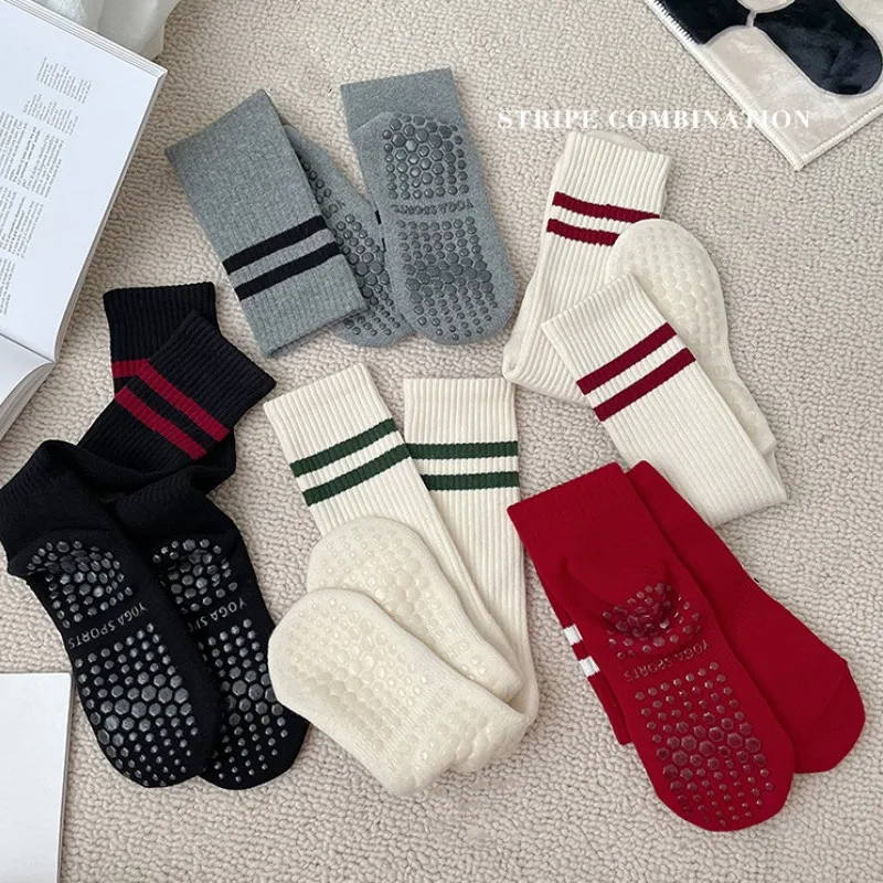 Socks Fashion Breathable Cotton Yoga Vintage Striped New Anti-slip Pilates Socks Dance Fitness Training Socks Sports Socks
Socks Fashion Breathable Cotton Yoga Vintage Striped New Anti-slip Pilates Socks Dance Fitness Training Socks Sports Socks
