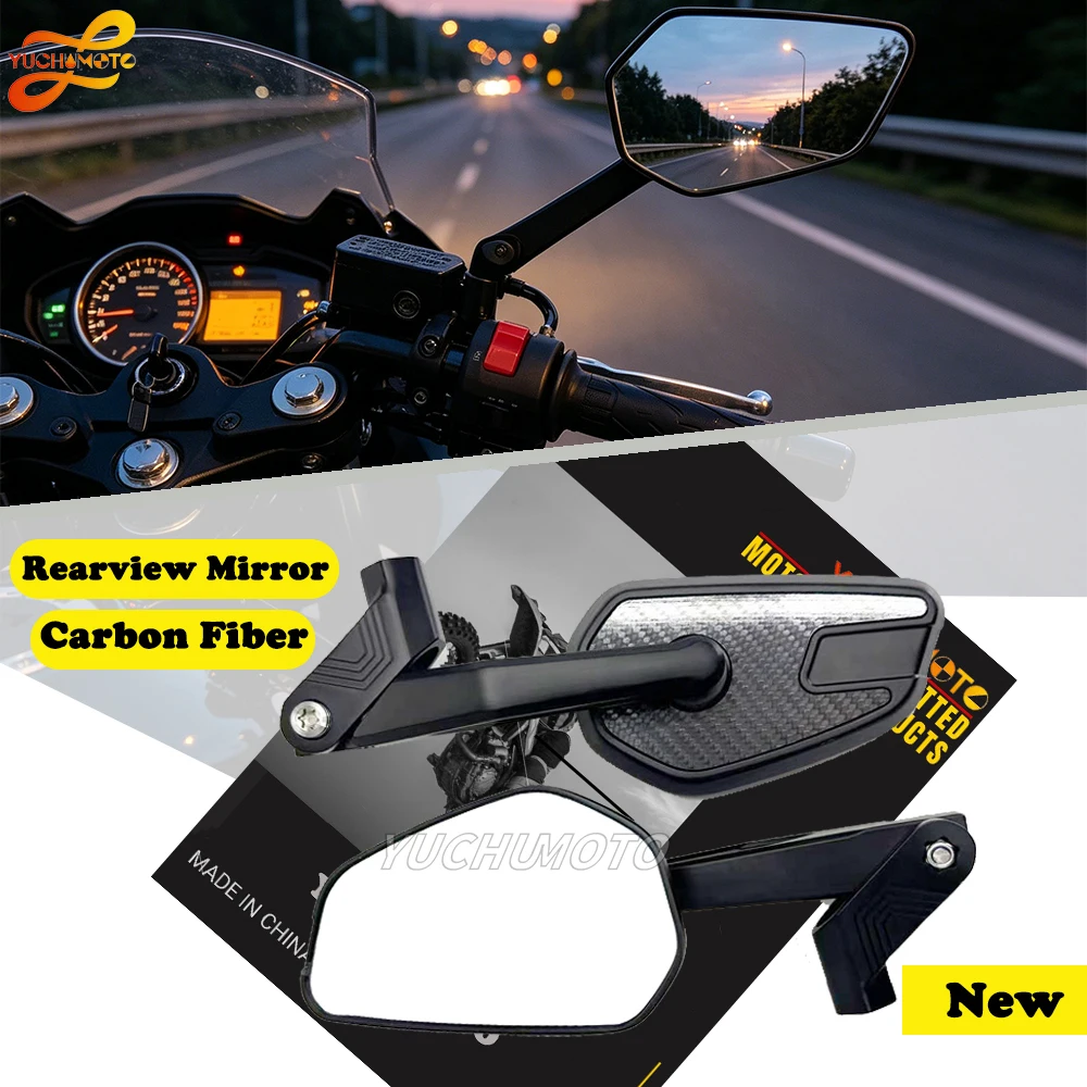 Carbon Fiber Aluminum Alloy Rearview Mirror For SUZU‘KI SV650 SV650X SV-7GX Motorcycle Side View Universal Mirror Accessories
Carbon Fiber Aluminum Alloy Rearview Mirror For SUZU‘KI SV650 SV650X SV-7GX Motorcycle Side View Universal Mirror Accessories
