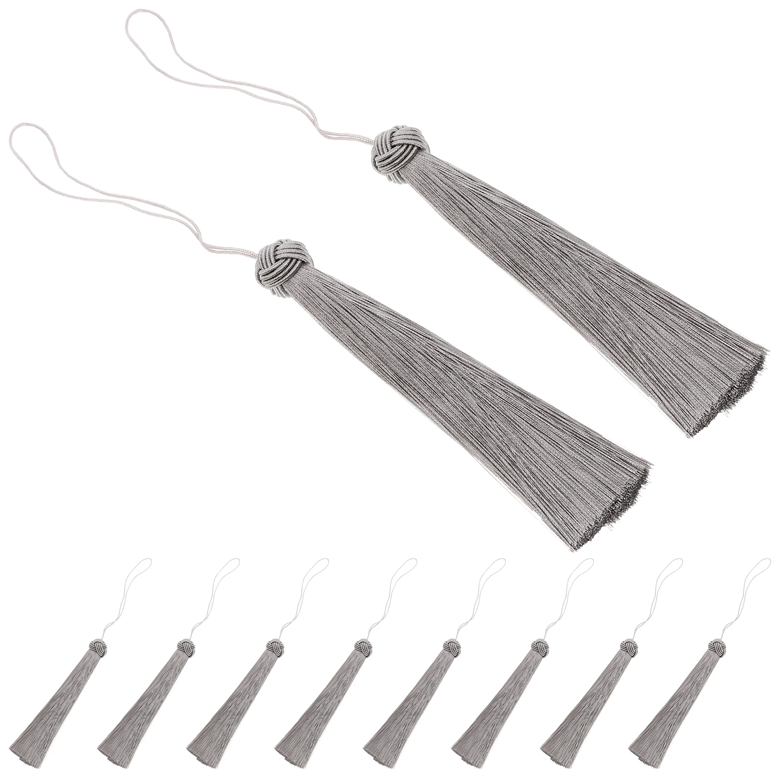 10 Pcs Polyester Tassel Decorative Hanging Balls for DIY Crafts Gifts Keychains Bookmarks Christmas Accessories 
10 Pcs Polyester Tassel Decorative Hanging Balls for DIY Crafts Gifts Keychains Bookmarks Christmas Accessories