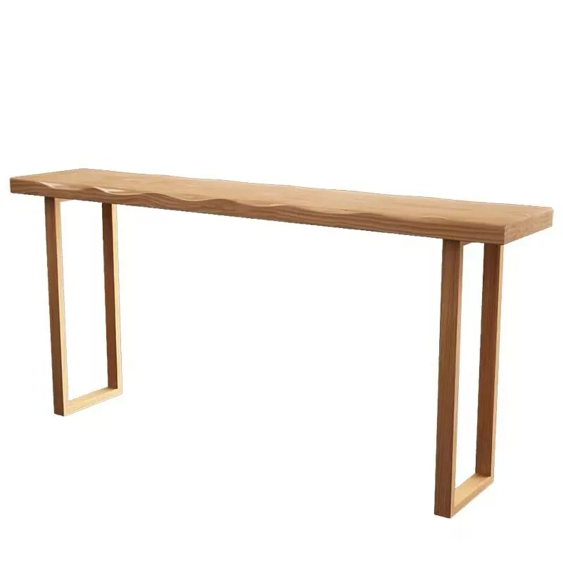 Modern simple all-solid wood household balcony, high against the wall, long cafe, bar group
Modern simple all-solid wood household balcony, high against the wall, long cafe, bar group