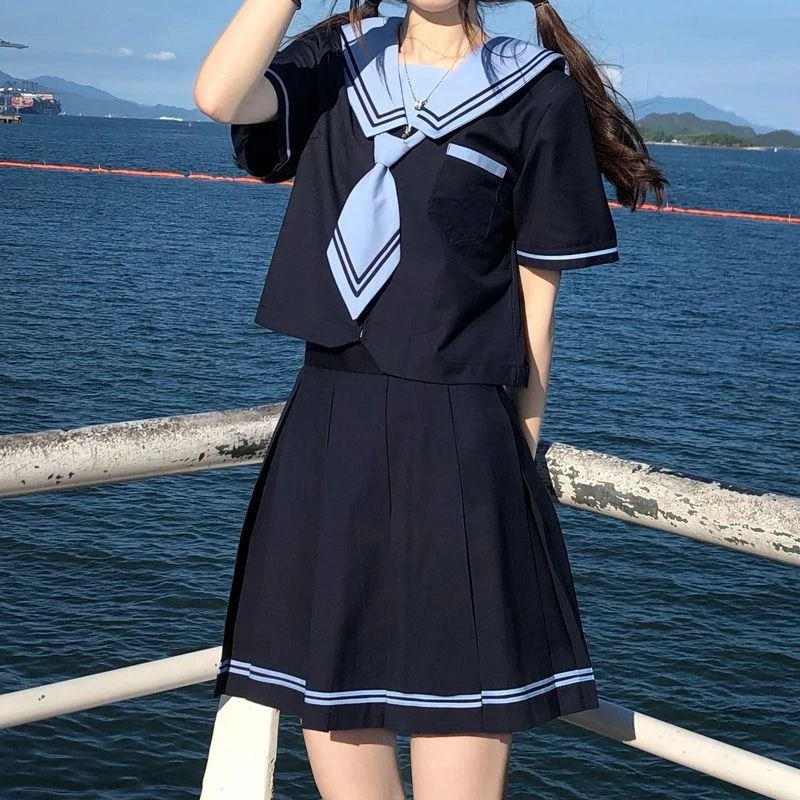 2025 New Japanese Korean Sailor Suit Cute Girl Jk Top + Streetwear Cosplay Bow Tie Lolita Mini Skirt Summer Preppy 2-piece Sets
2025 New Japanese Korean Sailor Suit Cute Girl Jk Top + Streetwear Cosplay Bow Tie Lolita Mini Skirt Summer Preppy 2-piece Sets