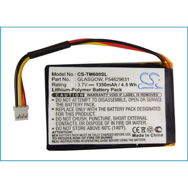 Cameron Sino 1350mAh GPS, Navigator Battery F54629631, GLASGOW for TomTom One V1
Cameron Sino 1350mAh GPS, Navigator Battery F54629631, GLASGOW for TomTom One V1
