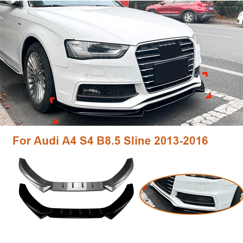 Car Front Bumper Spoiler Splitter Lip For Audi A4 S4 B8.5 Sline 2013-2016 Lower Blade Trim guard Protector Canard Deflector
Car Front Bumper Spoiler Splitter Lip For Audi A4 S4 B8.5 Sline 2013-2016 Lower Blade Trim guard Protector Canard Deflector