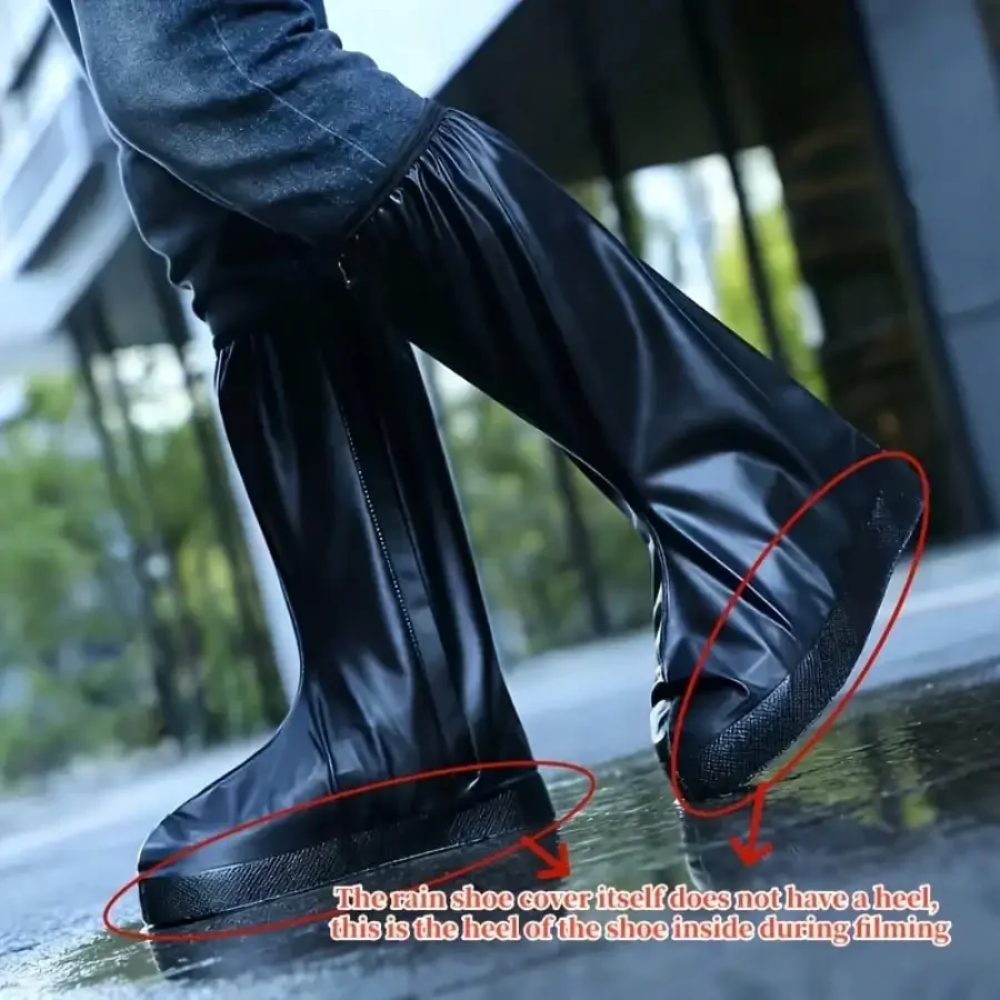 Waterproof Shoe Covers, Anti-Slip, Thickened, Wear-Resistant, Reusable Rain Boots For Adults, Keeps Shoes Dry On Rainy Days, Suitable For Hiking
Waterproof Shoe Covers, Anti-Slip, Thickened, Wear-Resistant, Reusable Rain Boots For Adults, Keeps Shoes Dry On Rainy Days, Suitable For Hiking