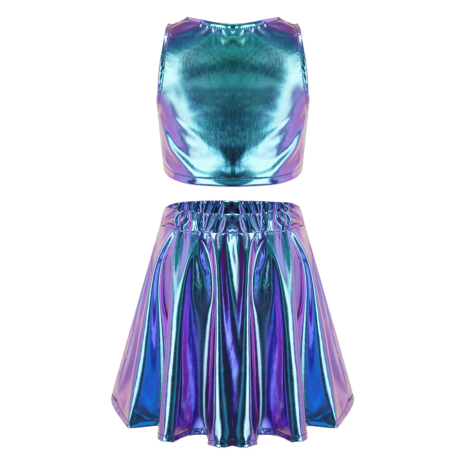 Children Jazz Cheer Dance Performance Costumes Festival Hip Hop Clothes Sets Party Disco Outfit Kids Girls Metallic Streetwear
Children Jazz Cheer Dance Performance Costumes Festival Hip Hop Clothes Sets Party Disco Outfit Kids Girls Metallic Streetwear