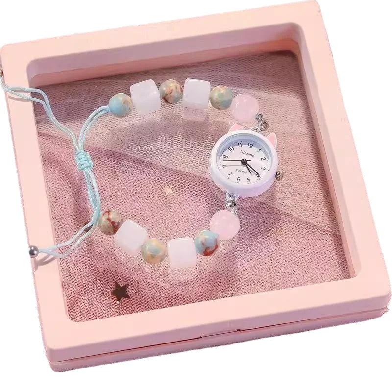 Cute children's bracelet watch high value women's watch girl primary school watch
Cute children's bracelet watch high value women's watch girl primary school watch